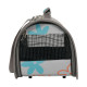 SAC TRANSPORT FLOWER GRIS S