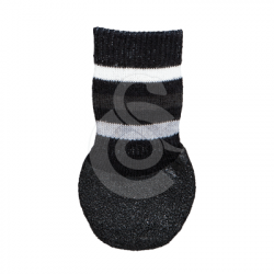 Chaussette protectrice av.semelle antidérapante pour chien