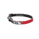 Collier chat cuir synthétique avec porteadresse