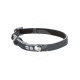 Collier chat cuir synthétique avec porteadresse