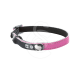 Collier chat cuir synthétique avec porteadresse
