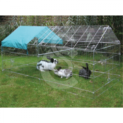 Enclos extérieur zingué pour volailles lapins ou cobayes