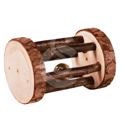 Jouet rongeur : rouleau de jeu en bois