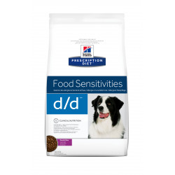 Prescription Diet d/d croquettes pour chien au canard et au riz