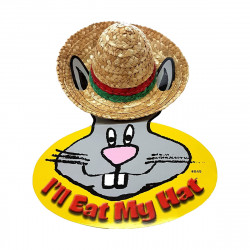 CHAPEAU DE PAILLE  LAPINS