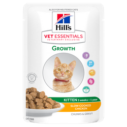 Vet Essentials Kitten Growth sachet repas pour chat poulet  