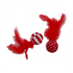 JOUET CHAT BALLE ET PLUMES NOEL