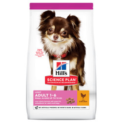 Science Plan Adult Light Small & Mini croquettes pour petit chien au poulet