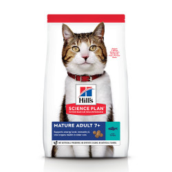 Science Plan Mature Adult croquettes pour chat âgé au thon