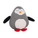 JOUET PELUCHE PINGOUIN RAYE