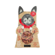 Accessoire Noël chat : Boîte Chat avec friandises