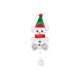 Ourson Bonhomme de neige avec pompon