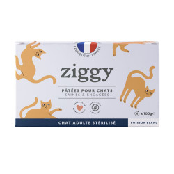 Ziggy Chat Adulte Stérilisé Poisson blanc Pâtée