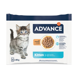 ADVANCE CT KITTEN POULET  4 SCHT 85 G