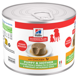 Chien Puppy & Mother Mousse Poulet Boîte