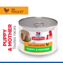 Chien Puppy & Mother Mousse Poulet Boîte
