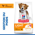 HILL'S Science Plan Adult Light croquettes pour chien au poulet