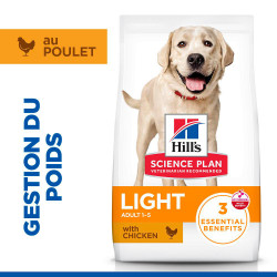 HILL'S Science Plan Adult Light croquettes pour grand chien au poulet