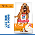 HILL'S Science Plan Mature Adult Light croquettes pour chien âgé au poulet
