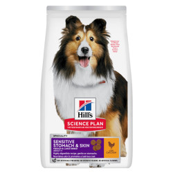 HILL'S Science Plan Adult Sensitive Stomach & Skin croquettes pour chien au poulet