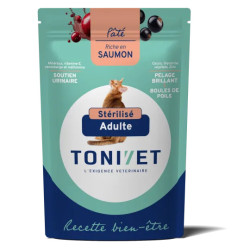 Tonivet Chat Bienêtre Adulte Stérilisé Saumon Pâtée